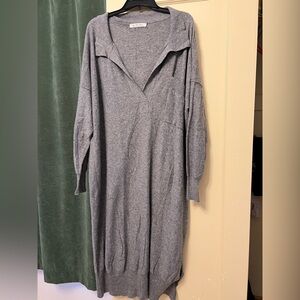 We The Free Heather Gray Oversized Knit Dress
